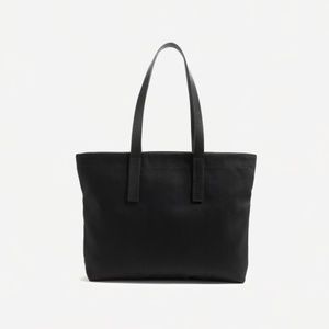 Everlane The Twill Zip Tote Black